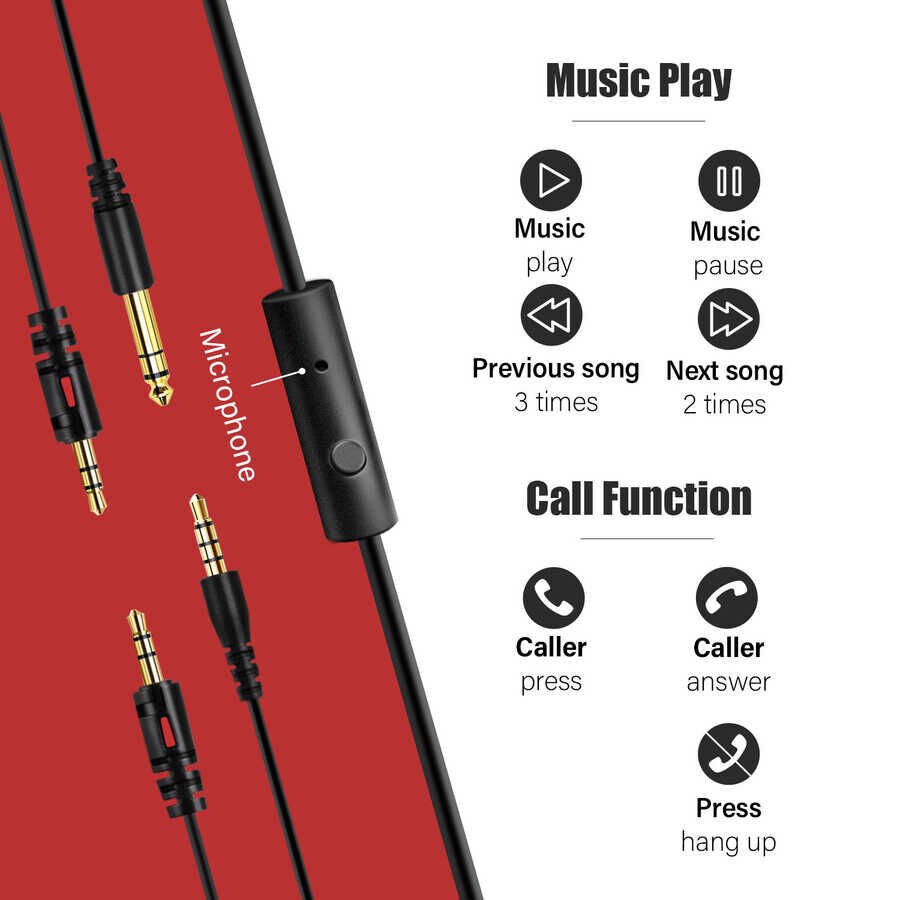 Hafif Portatif Kolayca Katlanıp Taşınabilir Dizayn Kulaklık (Oneodio Studio Hi-Fi 3.5mm Kulaklık) Siyah