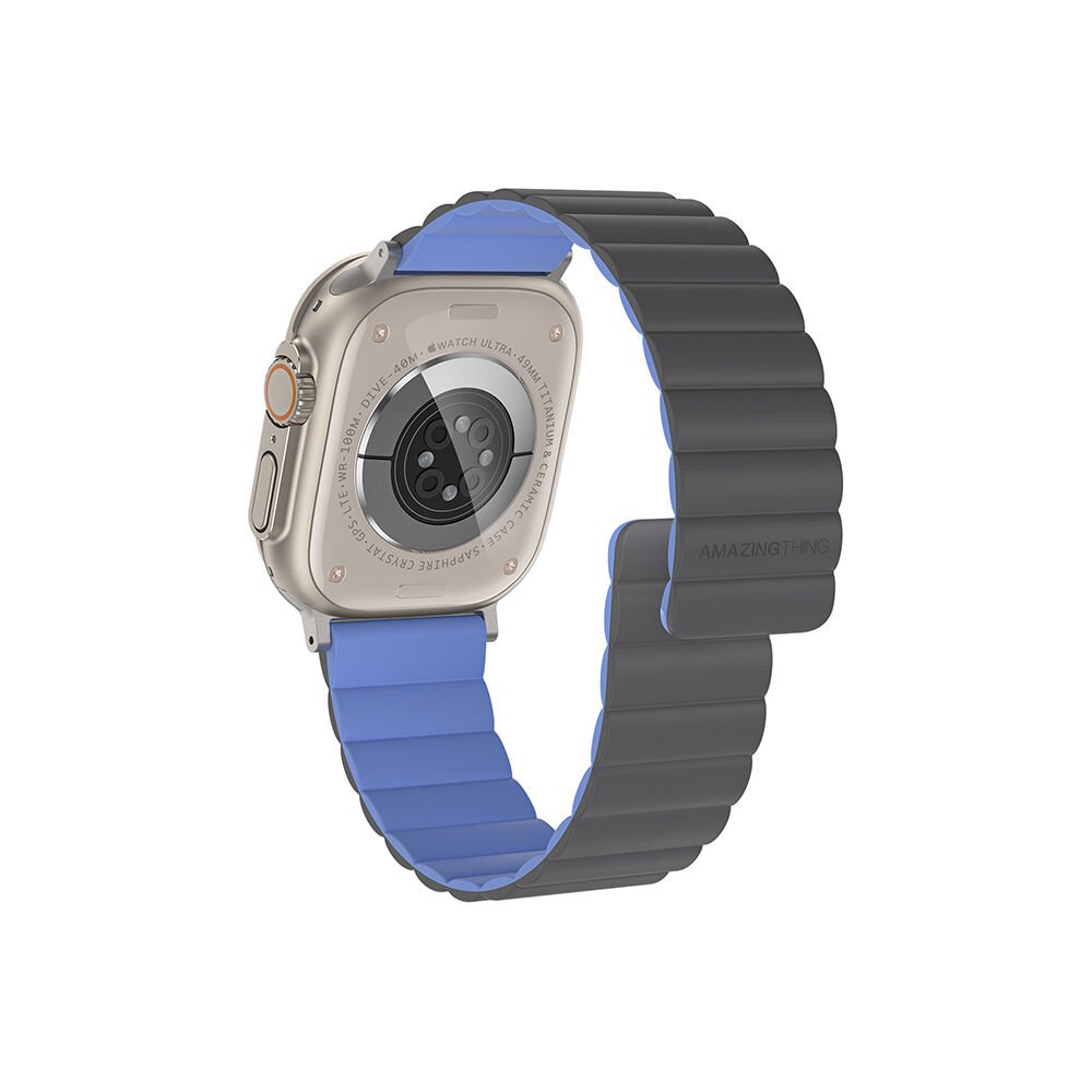 Apple Watch 10 46mm Amazingthing Smoothie Mag Magnetik Tak Çıkar Silikon Strap Kayış