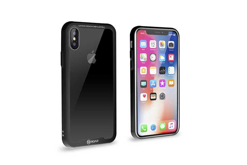 Apple iPhone X Kılıf Roar Glassoul Airframe Kapak