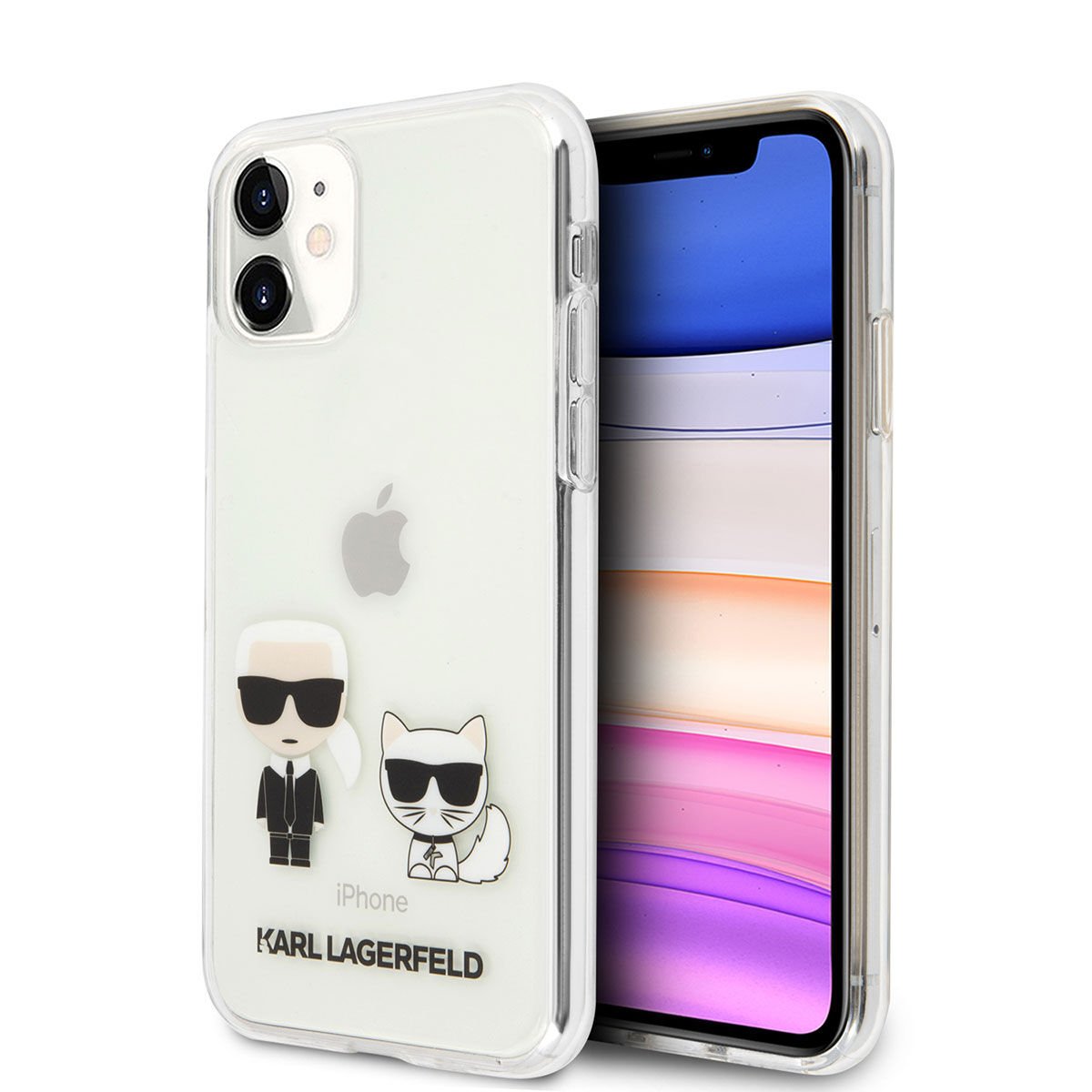 Apple iPhone 11 Kılıf Karl Lagerfeld Sert TPU K&C Dizayn Kapak