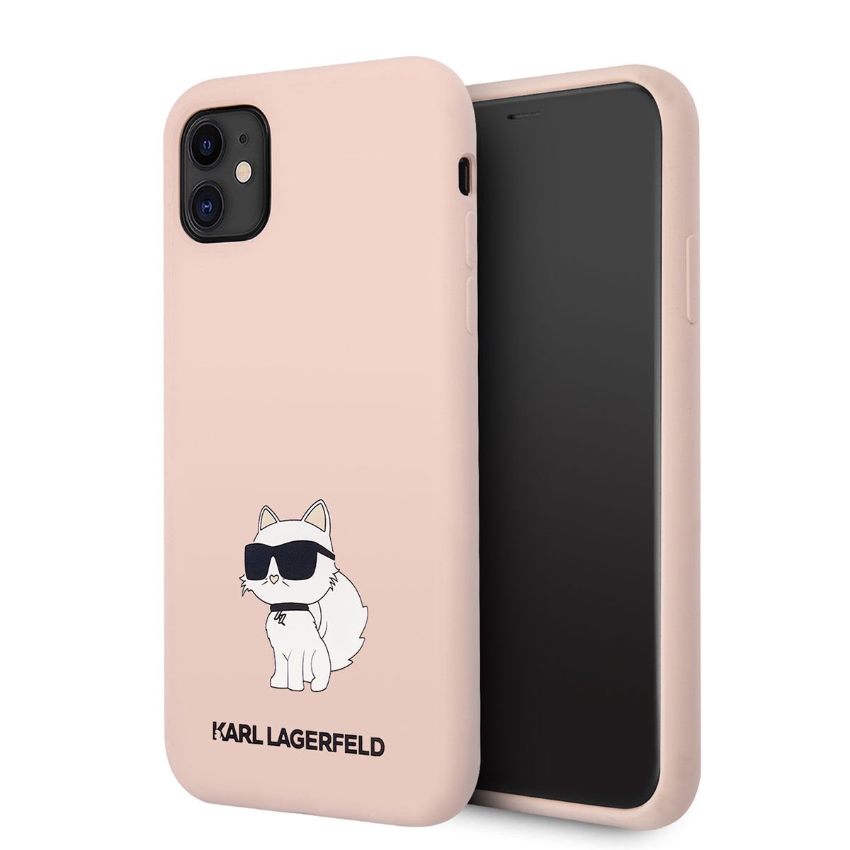 Apple iPhone 11 Kılıf Karl Lagerfeld Silikon Choupette Dizayn Kapak