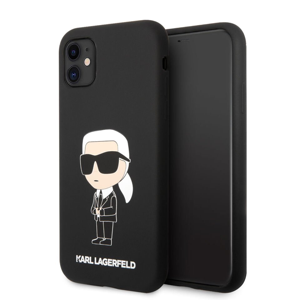 Apple iPhone 11 Kılıf Karl Lagerfeld Silikon Karl Dizayn Kapak