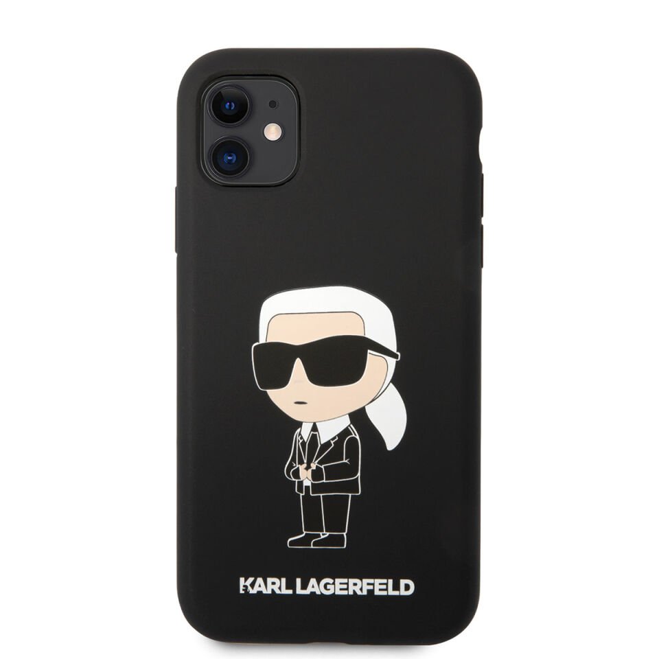 Apple iPhone 11 Kılıf Karl Lagerfeld Silikon Karl Dizayn Kapak