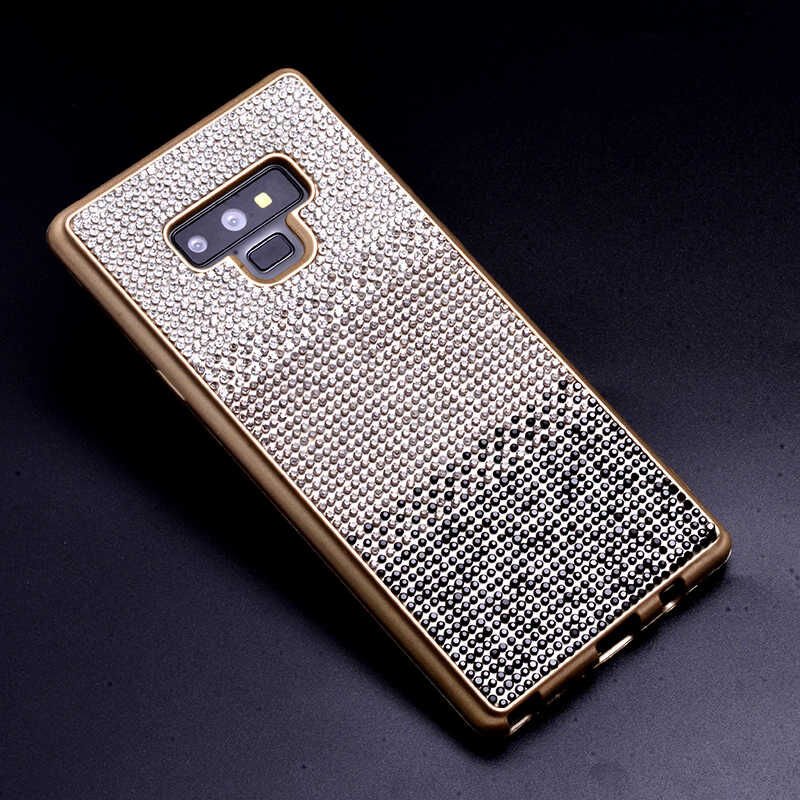 Samsung Galaxy Note 9 Kılıf HEPTEKİLETİŞİM Mat Lazer Taşlı Silikon