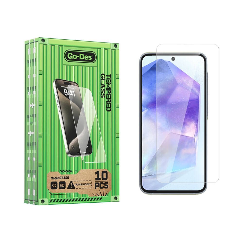 Samsung Galaxy A35 Go Des Parmak İzi Bırakmayan 9H Oleofobik Bom Glass Ekran Koruyucu 10'lu Paket