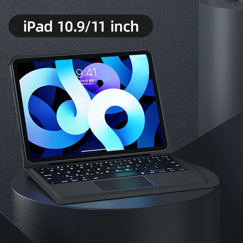 Apple iPad Air 10.9 2020 (4.Nesil) Benks Multifunctional Kablosuz Klavyeli Kılıf