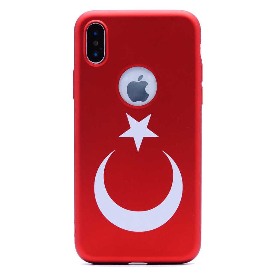 Apple iPhone X Kılıf HEPTEKİLETİŞİM Bayrak Silikon