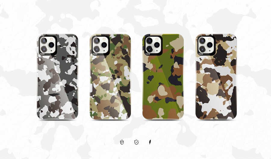 Apple iPhone 12 Pro Kılıf Kajsa Camo Kapak