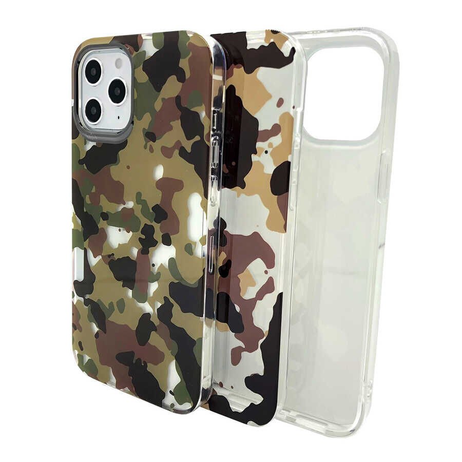 Apple iPhone 12 Pro Kılıf Kajsa Camo Kapak