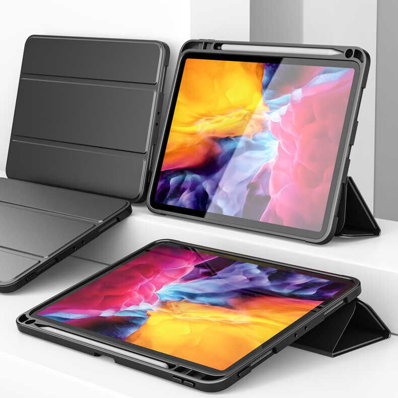 Apple Ipad 9. 8. 7. Nesil 10.2'' Kılıf Pu Deri Kalem Bölmeli A2602 A2603 A2604 A2605 (WLONS) Lacivert
