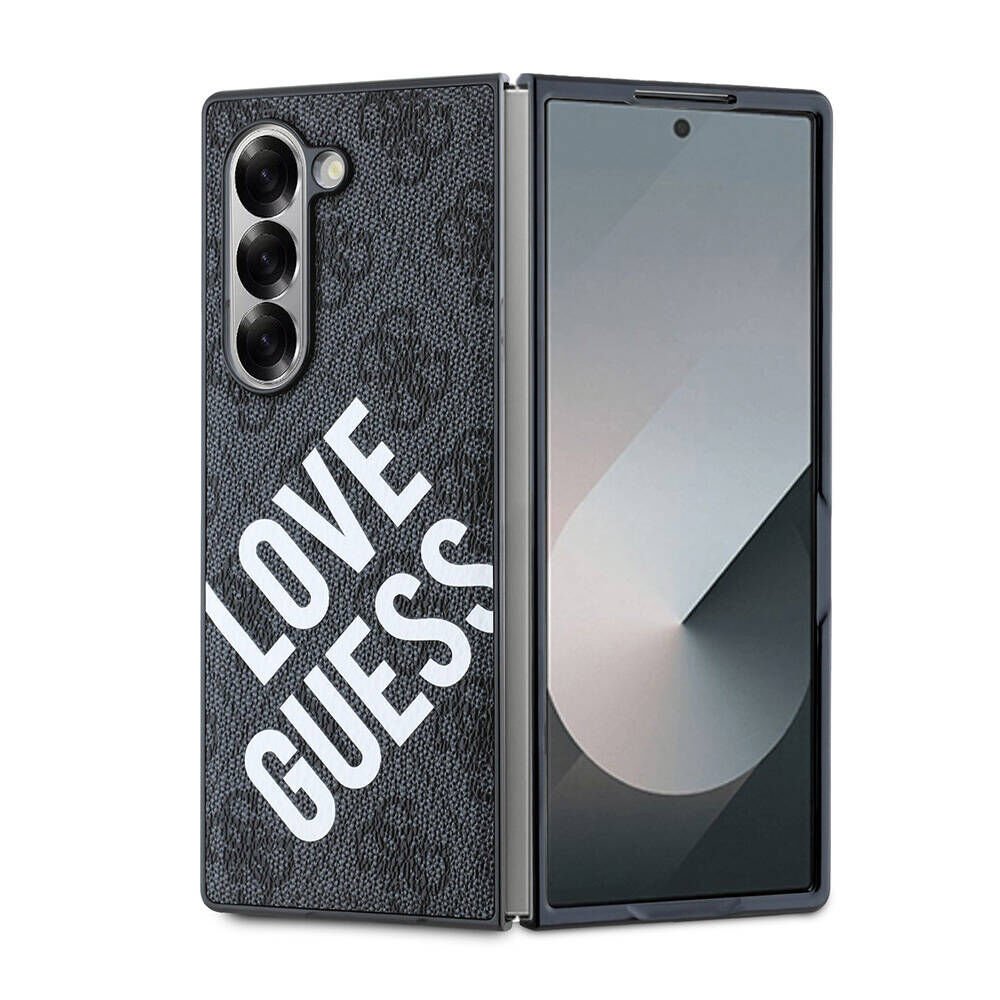 Samsung Galaxy Z Fold 6 Kılıf Guess Orjinal Lisanslı Magsafe Şarj Özellikli Love Guess Printing Kapak