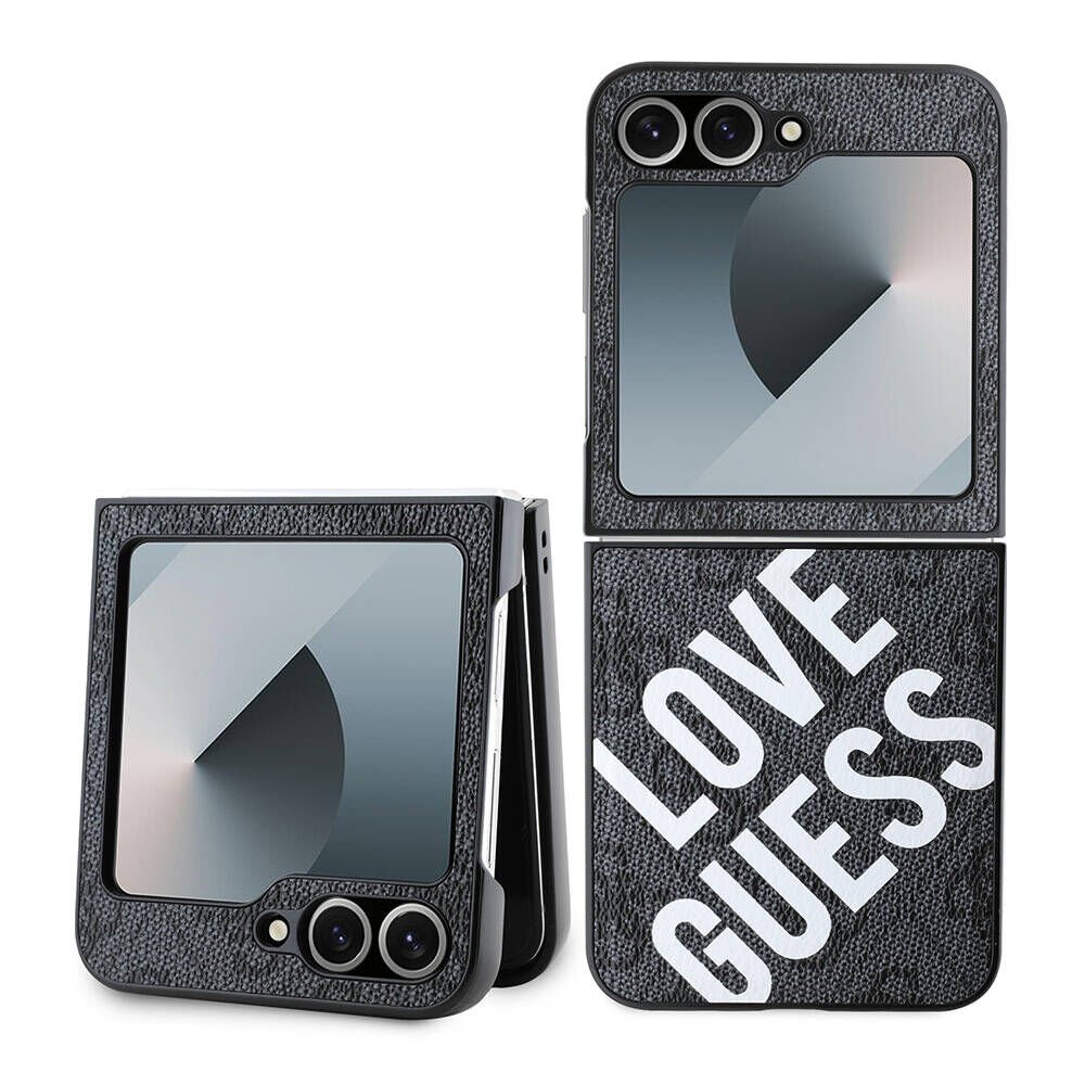 Samsung Galaxy Z Flip 6 Kılıf Guess Orjinal Lisanslı Magsafe Şarj Özellikli Love Guess Printing Kapak