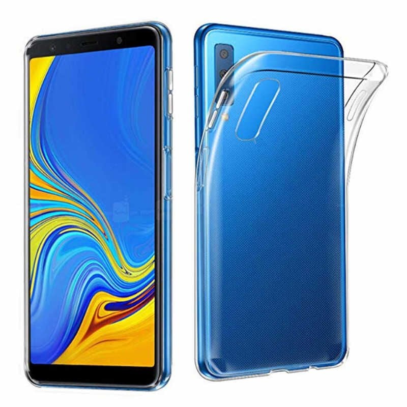 Samsung Galaxy A7 2018 Kılıf HEPTEKİLETİŞİM Ultra İnce Silikon Kapak 0.2 mm